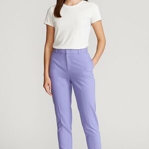 Ralph Lauren Purple Ankle Cropped Pants